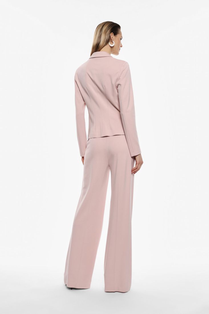 Pantalone palazzo vita alta punto milano rosa IMPERIAL