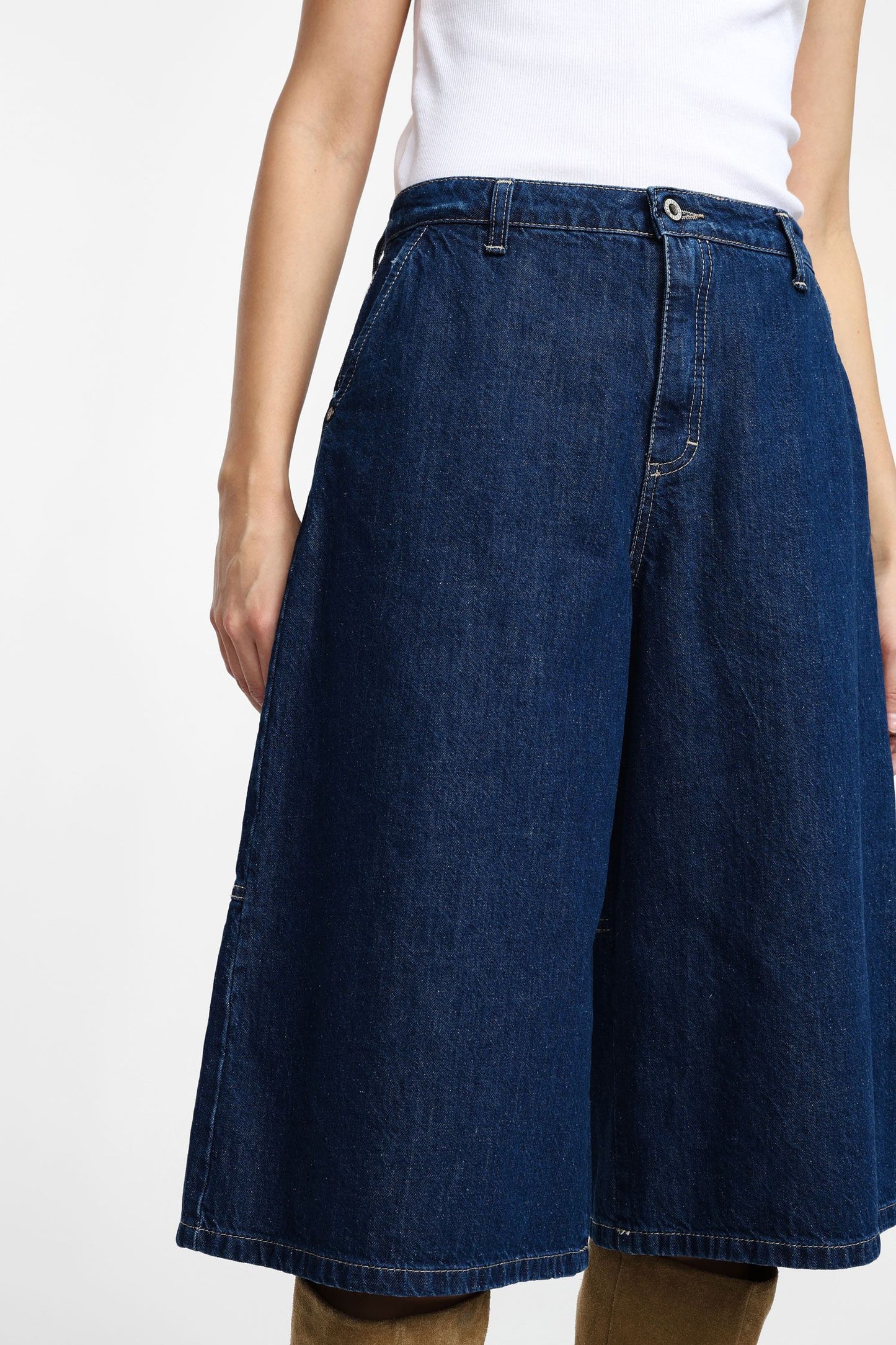 Bermuda a vita alta con tasche chino D0LJEH0C37 PLEASE