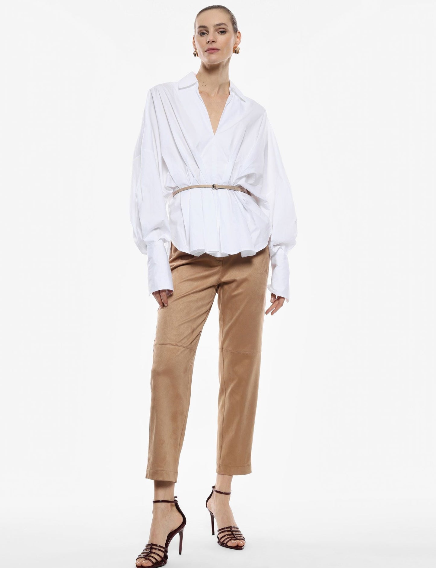 Pantalone chino effetto suede IMPERIAL