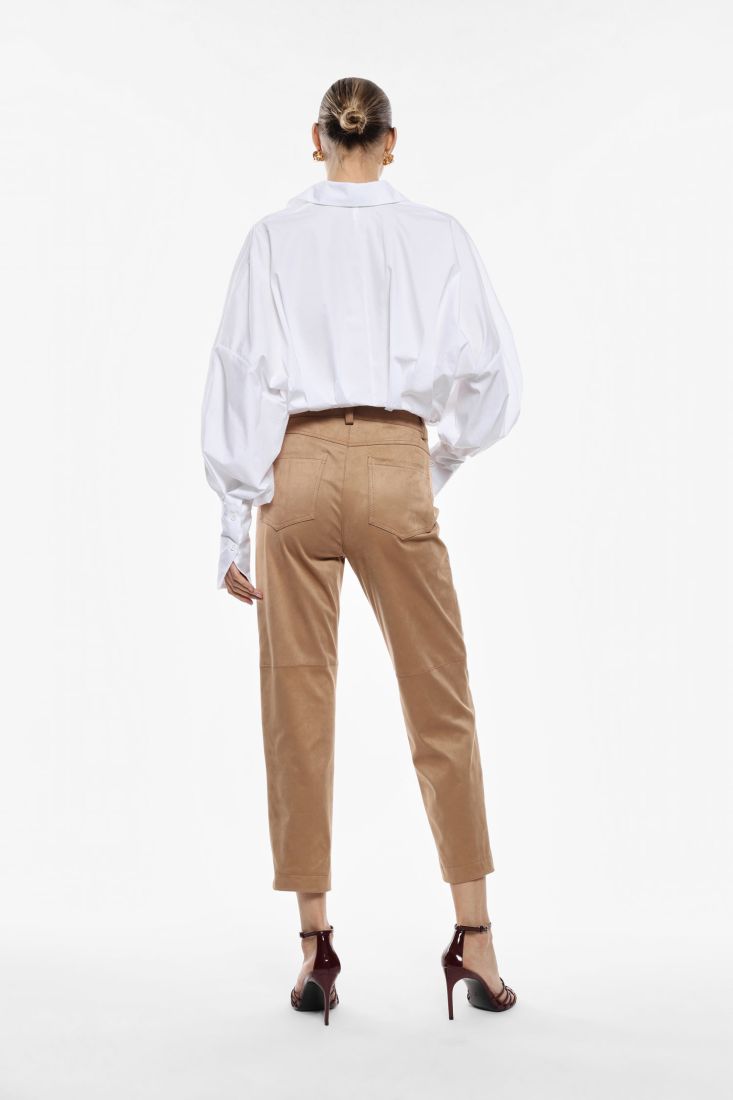 Pantalone chino effetto suede IMPERIAL
