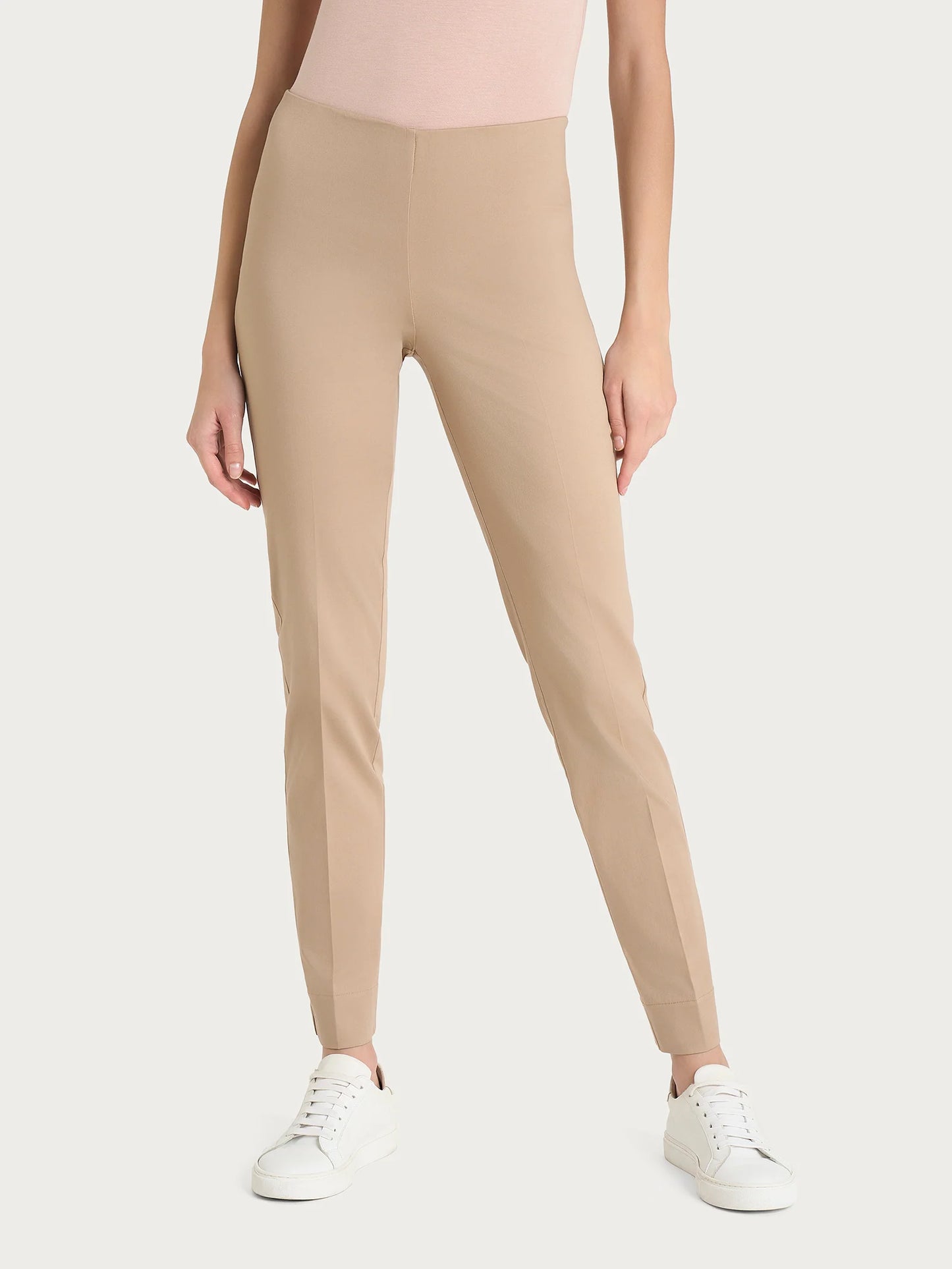 Pantalone a sigaretta con spacchetti in Satin Power RAGNO