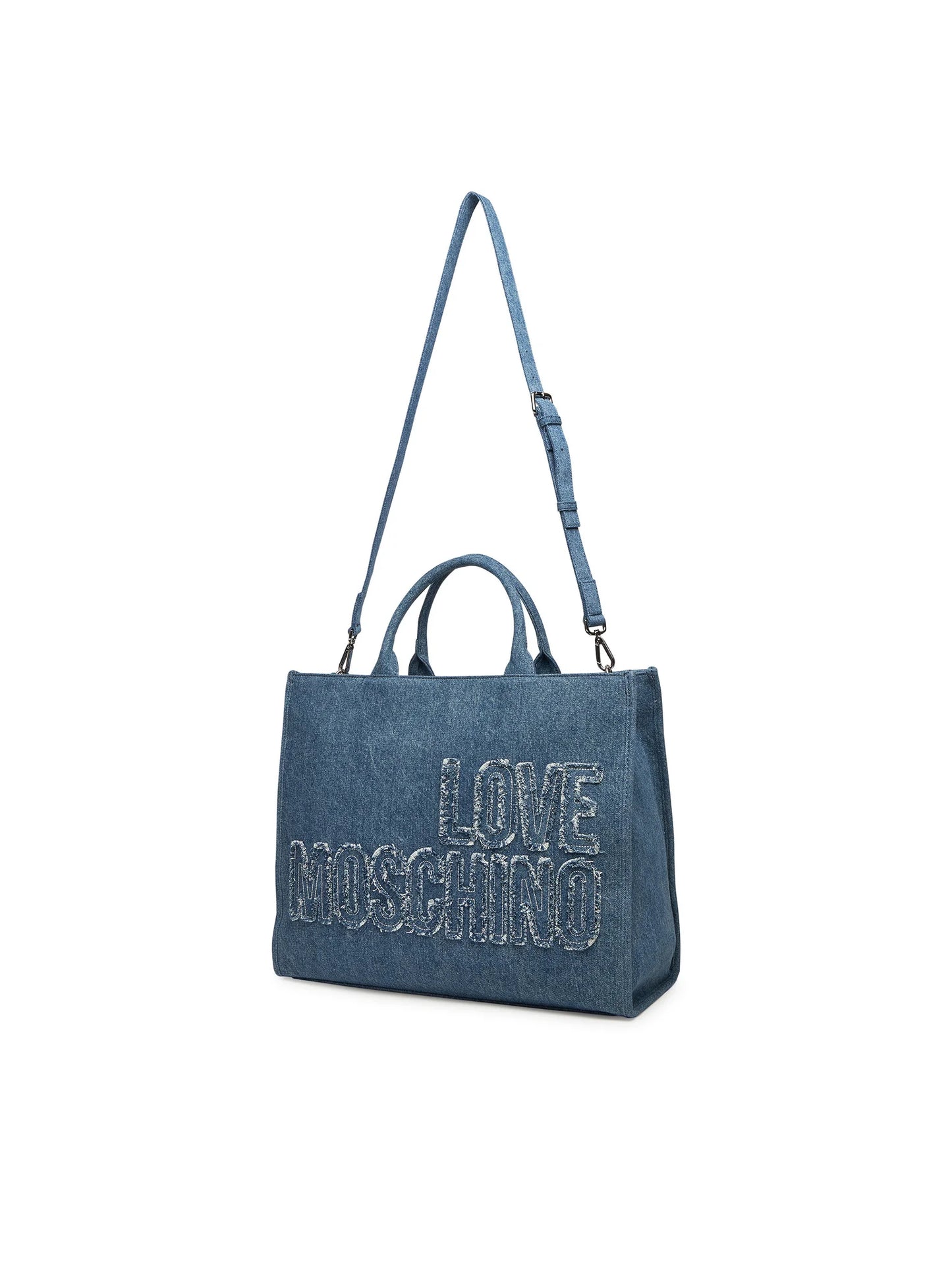 Borsa a mano shopper in denim JC4242PP0MKM0750 LOVE MOSCHINO