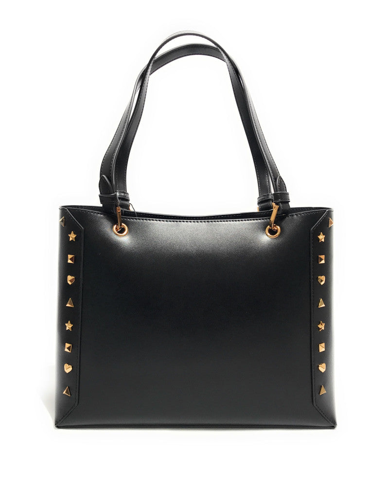 Borsa a spalla shopper con borchie oro JC4269PP0MKH0000 LOVE MOSCHINO