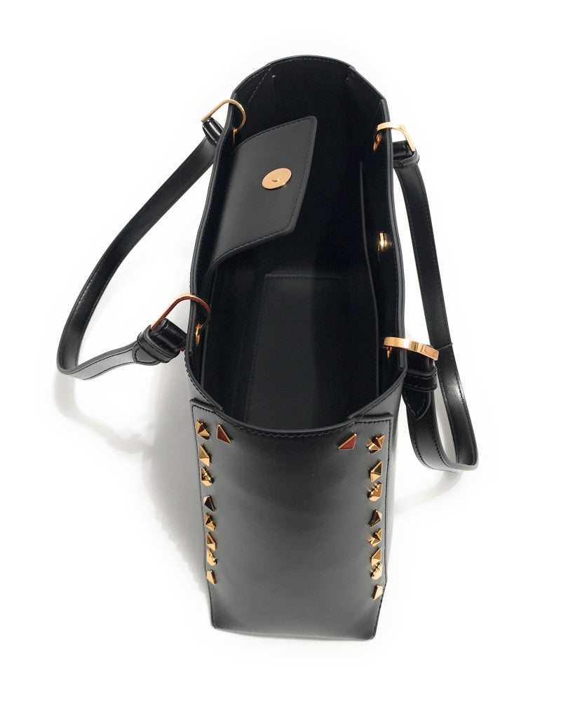 Borsa a spalla shopper con borchie oro JC4269PP0MKH0000 LOVE MOSCHINO