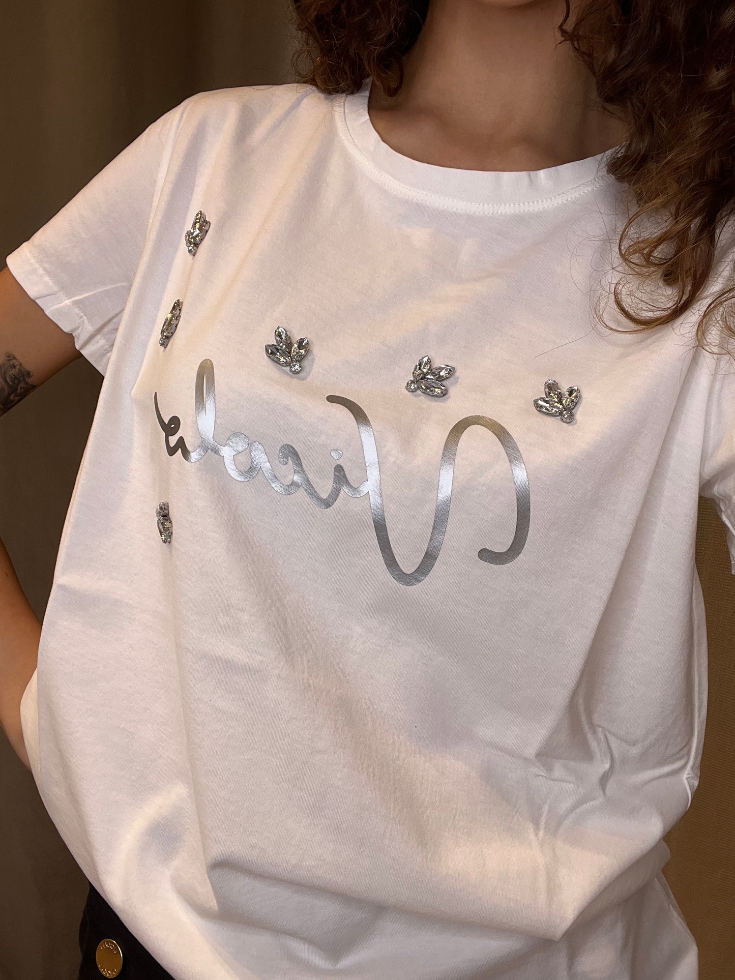 VICOLO TSHIRT STRASS