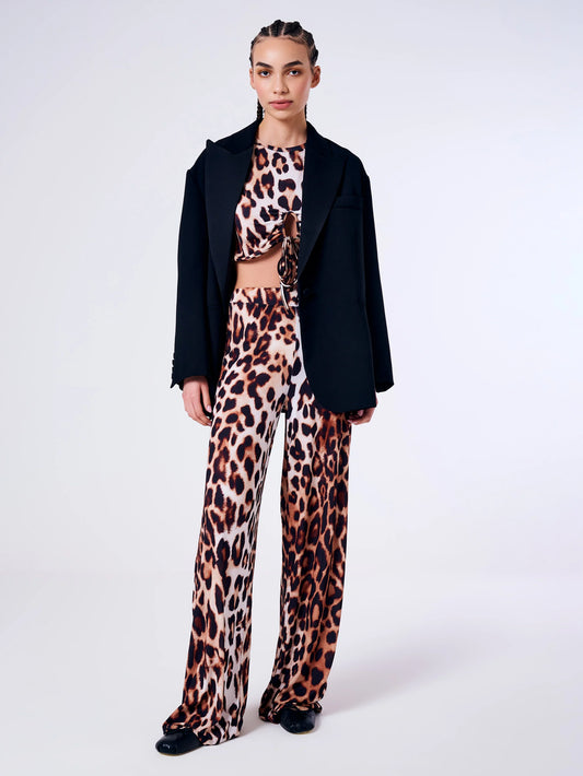 PANTALONE AMPIO ANIMALIER